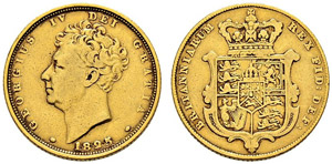 George IV. 1820-1830 - Sovereign 1825. 7.81 ... 