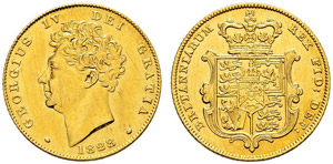 George IV. 1820-1830 - Half sovereign 1828. ... 