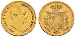 William IV. 1830-1837 - Half sovereign 1835. ... 