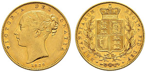 Victoria, 1837-1901 - Sovereign 1838, ... 