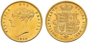Victoria, 1837-1901 - Half sovereign 1859. ... 