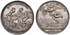 Historische Medaillen - Silbermedaille 1754. ... 