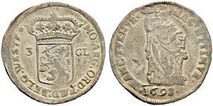 Westfriesland, Provinz - 3 Gulden 1698. ... 
