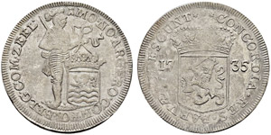 Zeeland, Provinz - Silberdukat 1735. 27.34 ... 