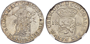 Batavische Republik - Silberdukat 1805, ... 