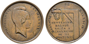 Nikolaus I. 1825-1855 - Bronzegussmedaille ... 