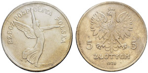 Republik - 5 Zlotych 1928. 17.99 g. KM 18. ... 
