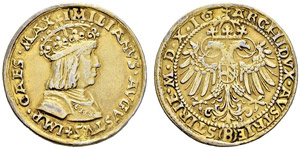 Maximilian I. 1493-1519 - Viertelguldiner ... 