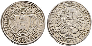 Basel - Stadt - Guldentaler 1583. Basler ... 