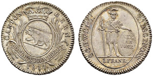 Bern - 1 Franken 1811. 7.47 g. D.T.34. HMZ ... 