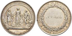 Bern - Silbermedaille 1857. Preismedaille ... 
