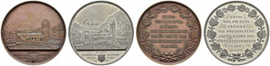 Glarus - Diverse Medaillen 1861. Bronze und ... 