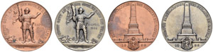 Glarus - Silbermedaille 1888. Bronzemedaille ... 