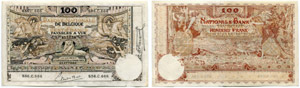 100 Francs vom 21. November 1919. Pick 78.   ... 