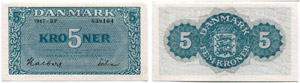 5 Kronen von 1947. Pick 35d.   I