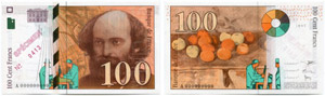 100 Francs 1997 SPECIMEN. SPÉCIMEN als ... 