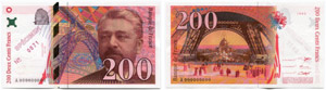 200 Francs 1995 SPECIMEN. SPÉCIMEN als ... 