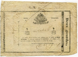 Republik Haiti. Lot. 1 Gourde 1827 (6. ... 