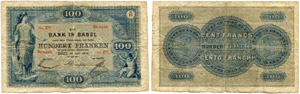 Basel - 100  Franken vom 15. Juni 1902. ... 