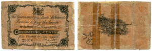 25 Cents o. J. (1917). Pick 7. Linzmayer GSS ... 