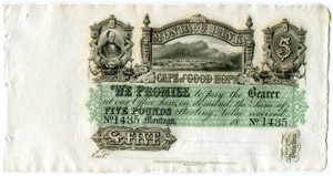 Lot.  Montagu Bank. 5 Pfund 18.. (um 1860). ... 