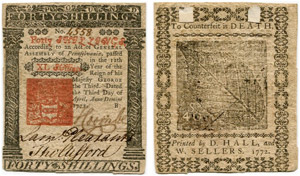 Pennsylvania - 40 Shillings of April 3rd ... 
