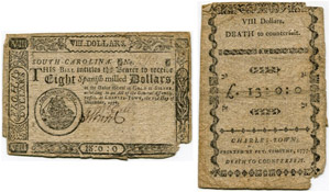South Carolina - 8 Dollars (Spanish milled ... 