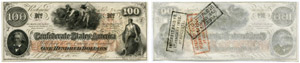 Confederate Paper Money - 100 Dollars of ... 