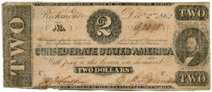 Confederate Paper Money - Lot. 100 Dollars ... 