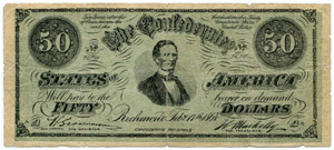 Confederate Paper Money - Lot. Contemporary ... 