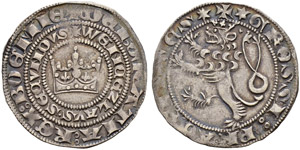 Wenzel II., 1278-1305 - Prager Groschen o. ... 