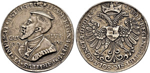 Karl V. 1519-1556 - Silbermedaille ... 