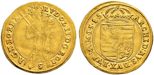 Rudolf II. 1576-1612 - Dukat 1585, Wien.  ... 