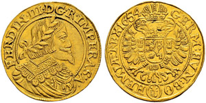 Ferdinand III. 1637-1657 - Doppeldukat 1654, ... 