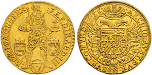 Ferdinand III. 1637-1657 - Doppeldukat 1656, ... 
