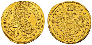 Leopold I. 1657-1705 - Vierteldukat 1694, ... 