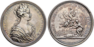Karl VI. 1711-1740 - Silbermedaille 1716. ... 