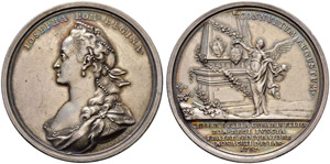 Joseph II. 1765-1790 - Silbermedaille 1765. ... 