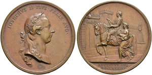 Joseph II. 1765-1790 - Bronzemedaille 1773. ... 