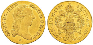 Joseph II. 1765-1790 - Dukat 1787, A-Wien.  ... 