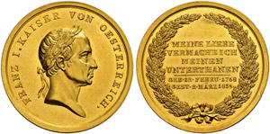 Franz II. (I.), 1792-1835 - Goldmedaille zu ... 