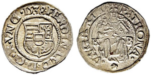 UNGARN - Ferdinand I. 1526-1564 - Denar ... 