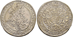 UNGARN - Leopold I. 1657-1705 - Taler 1695, ... 