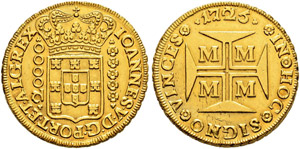 João V. 1706-1750 - 20000 Reis 1725, Minas ... 