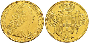 José I. 1750-1777 - 6400 Reis 1772, Rio.  ... 
