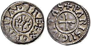 Karolinger - Karl der Kahle, 840-877. Denar ... 