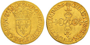 Königreich - Louis XIII. 1610-1643. 1/2 Ecu ... 