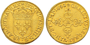 Königreich - Louis XIII. 1610-1643. Ecu ... 