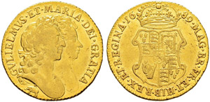 William III. und Mary, 1688-1694. Guinea ... 