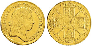 George I. 1714-1727. Guinea 1716.  8.29 g. ... 